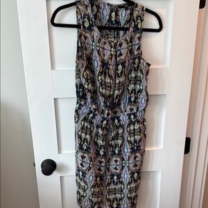 Tibi Blue and Lavender Sheath Midi Dress for Work or Play